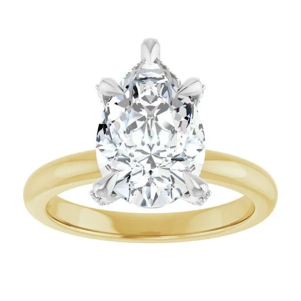 Claw-Prong Accented Engagement Ring Image 3 Stuart Benjamin & Co. Jewelry Designs San Diego, CA