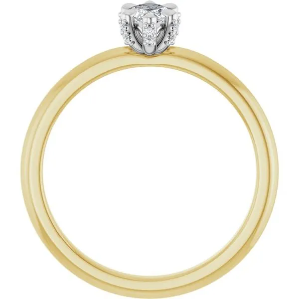 Claw-Prong Accented Engagement Ring Image 2 Stuart Benjamin & Co. Jewelry Designs San Diego, CA