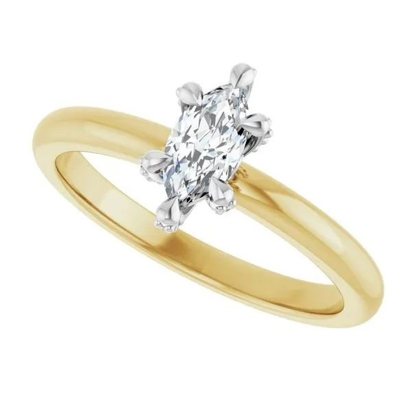 Claw-Prong Accented Engagement Ring Image 5 Shipley's Fine Jewelry Hampstead, MD