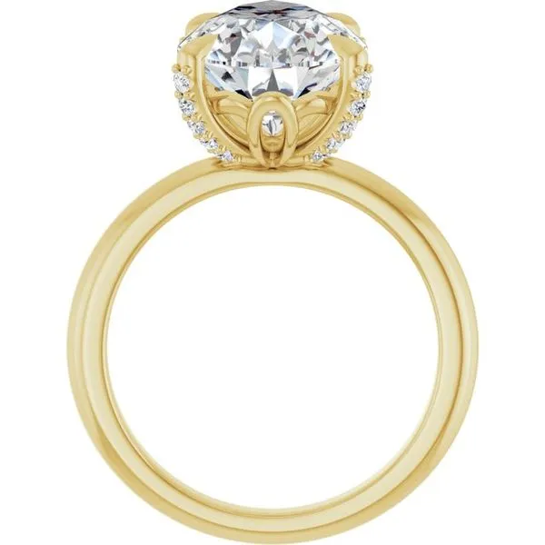 Claw-Prong Accented Engagement Ring Image 2 Paul James Jewelers Angels Camp, CA