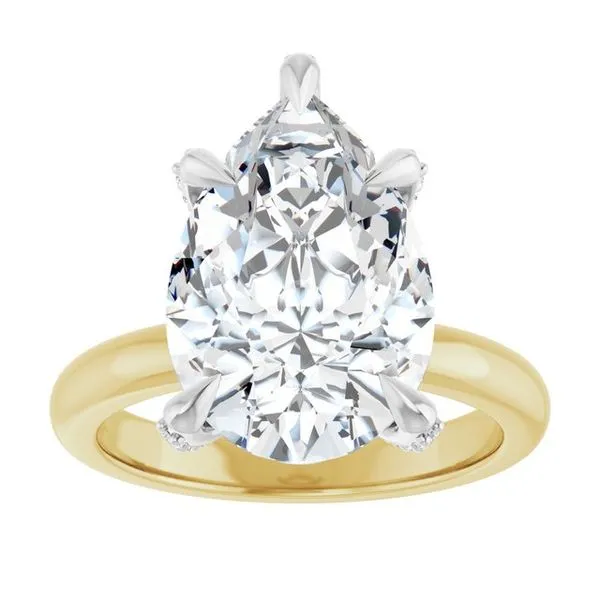 Claw-Prong Accented Engagement Ring Image 3 Shipley's Fine Jewelry Hampstead, MD