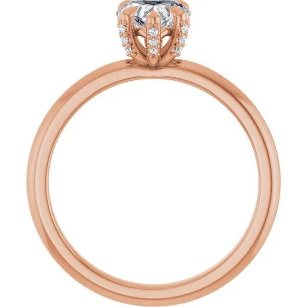 Claw-Prong Accented Engagement Ring Image 2 Jimmy Smith Jewelers Decatur, AL