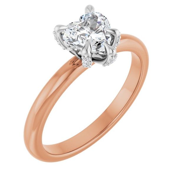 Claw-Prong Accented Engagement Ring