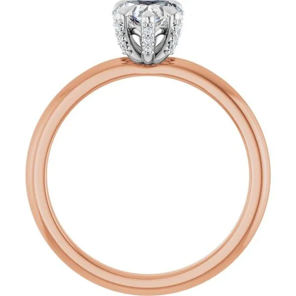 Claw-Prong Accented Engagement Ring Image 2 J. Thomas Jewelers Rochester Hills, MI