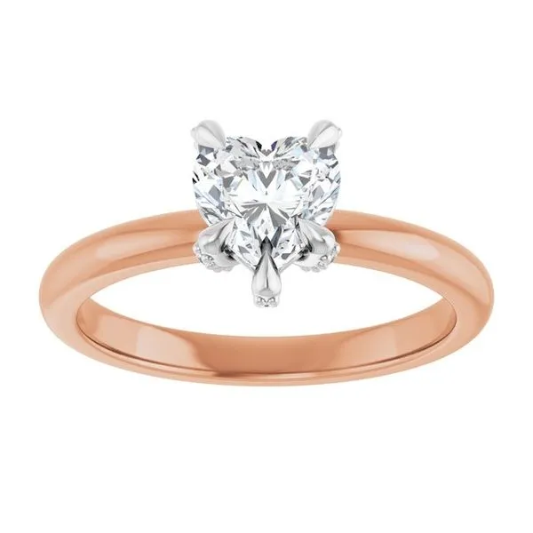 Claw-Prong Accented Engagement Ring Image 3 Northwood Jewelers Northwood, OH