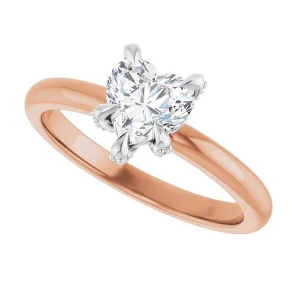 Claw-Prong Accented Engagement Ring Image 5 Natale Jewelers Sewell, NJ