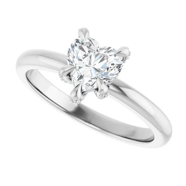 Claw-Prong Accented Engagement Ring Image 5 Northwood Jewelers Northwood, OH