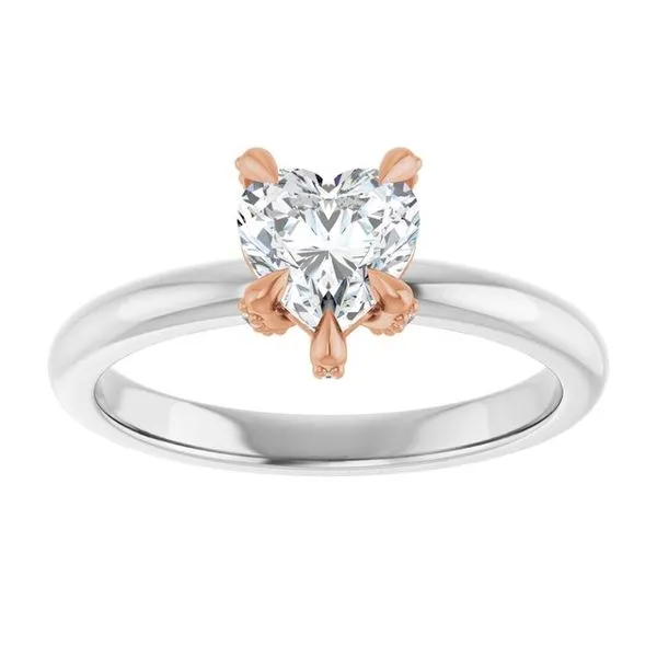 Claw-Prong Accented Engagement Ring Image 3 J. Thomas Jewelers Rochester Hills, MI