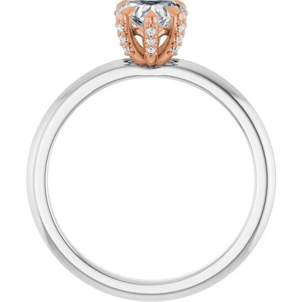Claw-Prong Accented Engagement Ring Image 2 Clater Jewelers Louisville, KY