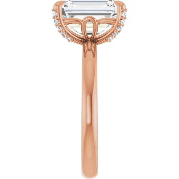 Claw-Prong Accented Engagement Ring Image 4 Mark Jewellers La Crosse, WI