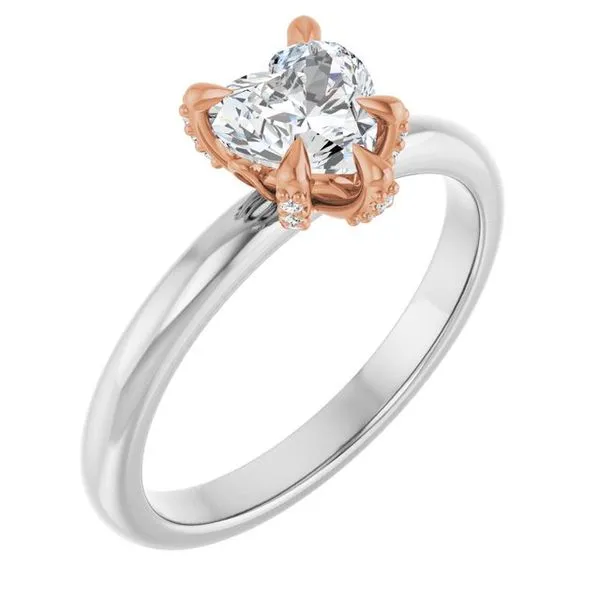 Claw-Prong Accented Engagement Ring Northwood Jewelers Northwood, OH