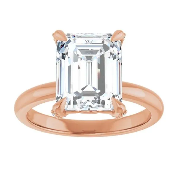 Claw-Prong Accented Engagement Ring Image 3 J. Thomas Jewelers Rochester Hills, MI