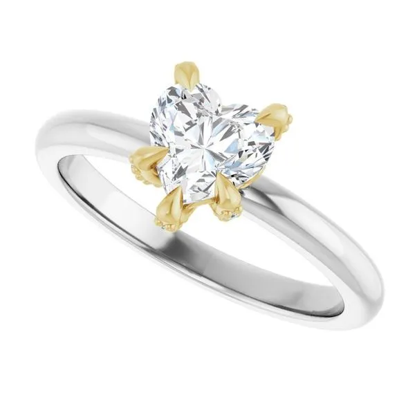 Claw-Prong Accented Engagement Ring Image 5 Paul James Jewelers Angels Camp, CA