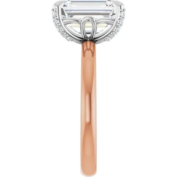 Claw-Prong Accented Engagement Ring Image 4 J. Thomas Jewelers Rochester Hills, MI