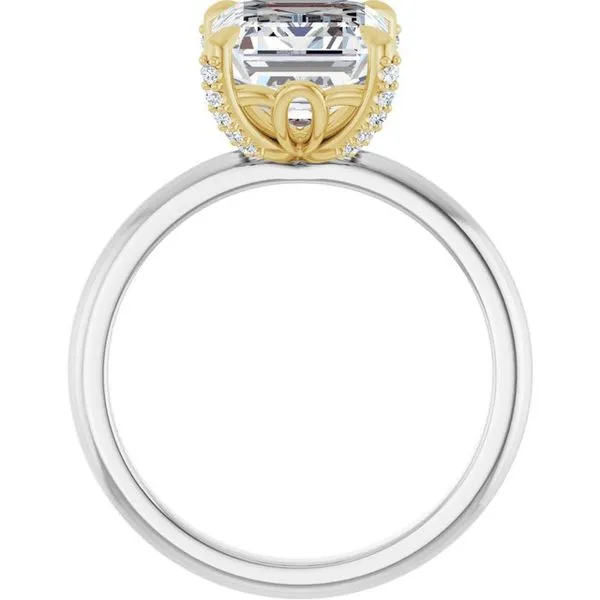 Claw-Prong Accented Engagement Ring Image 2 Clater Jewelers Louisville, KY