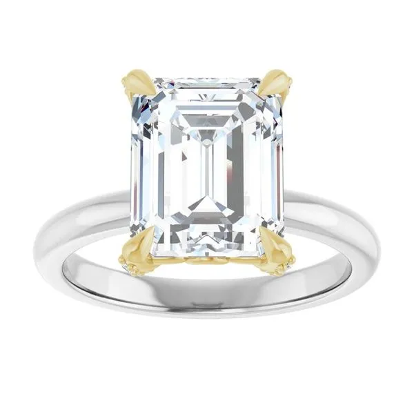 Claw-Prong Accented Engagement Ring Image 3 Paul James Jewelers Angels Camp, CA