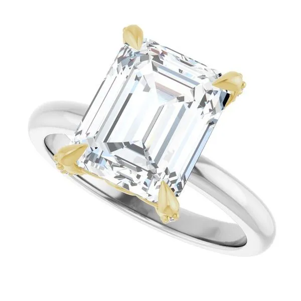 Claw-Prong Accented Engagement Ring Image 5 Jimmy Smith Jewelers Decatur, AL