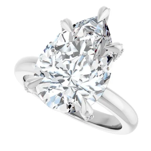 Claw-Prong Accented Engagement Ring Image 5 J. Thomas Jewelers Rochester Hills, MI