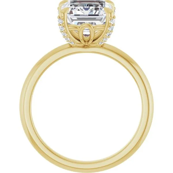 Claw-Prong Accented Engagement Ring Image 2 Futer Bros Jewelers York, PA