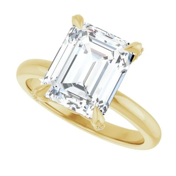 Claw-Prong Accented Engagement Ring Image 5 J. Thomas Jewelers Rochester Hills, MI