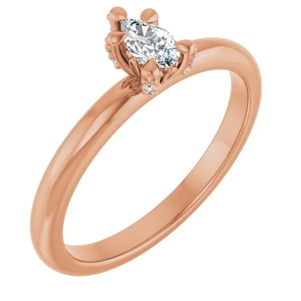 Claw-Prong Accented Engagement Ring Futer Bros Jewelers York, PA