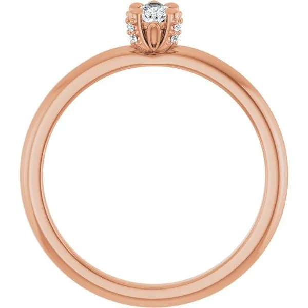 Claw-Prong Accented Engagement Ring Image 2 Mark Jewellers La Crosse, WI