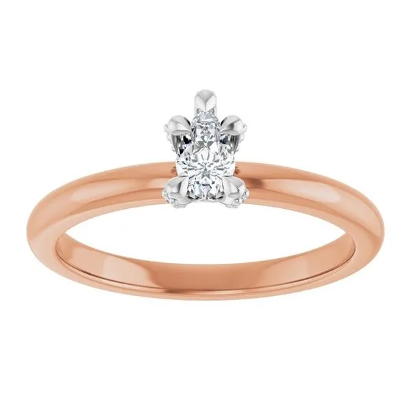 Claw-Prong Accented Engagement Ring Image 3 Raleigh Diamond Fine Jewelry Raleigh, NC
