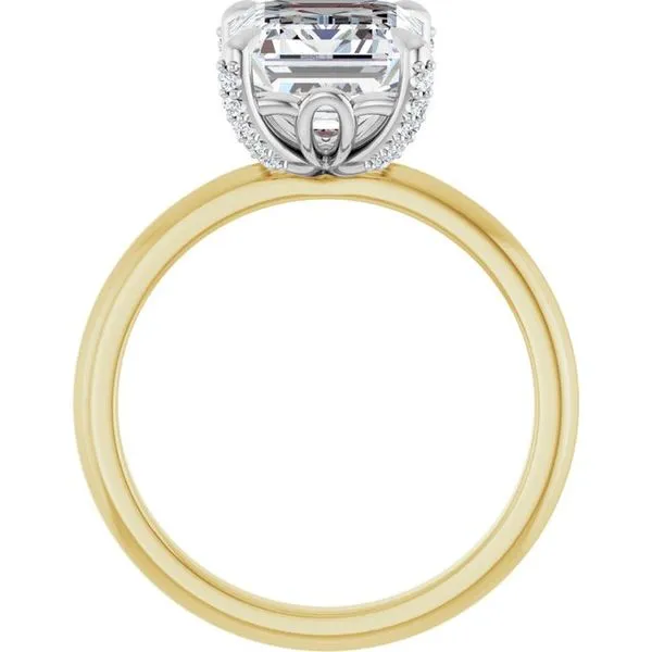 Claw-Prong Accented Engagement Ring Image 2 Morin Jewelers Southbridge, MA