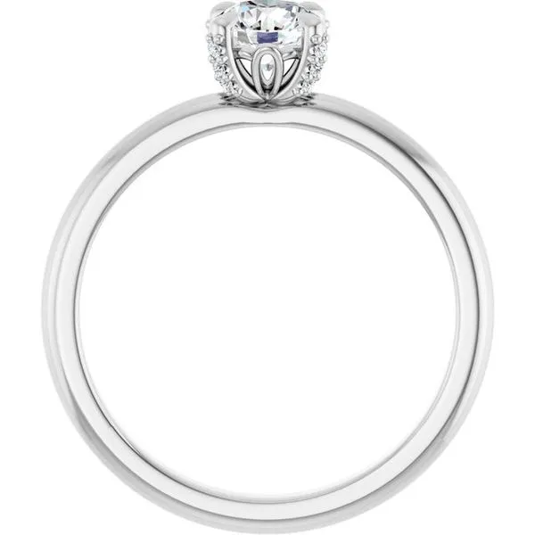 Claw-Prong Accented Engagement Ring Image 2 Shipley's Fine Jewelry Hampstead, MD