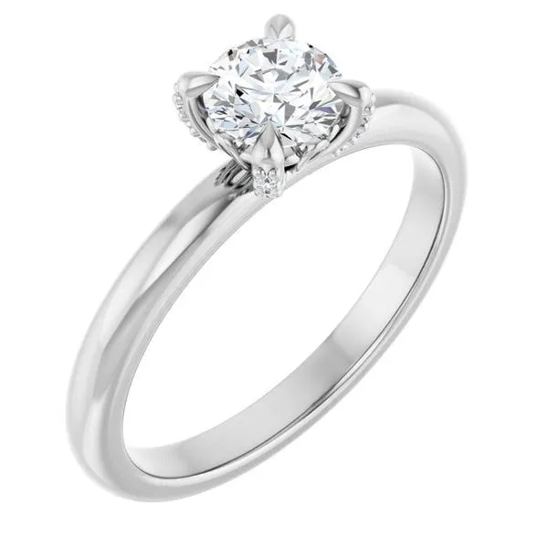 Claw-Prong Accented Engagement Ring Mark Jewellers La Crosse, WI