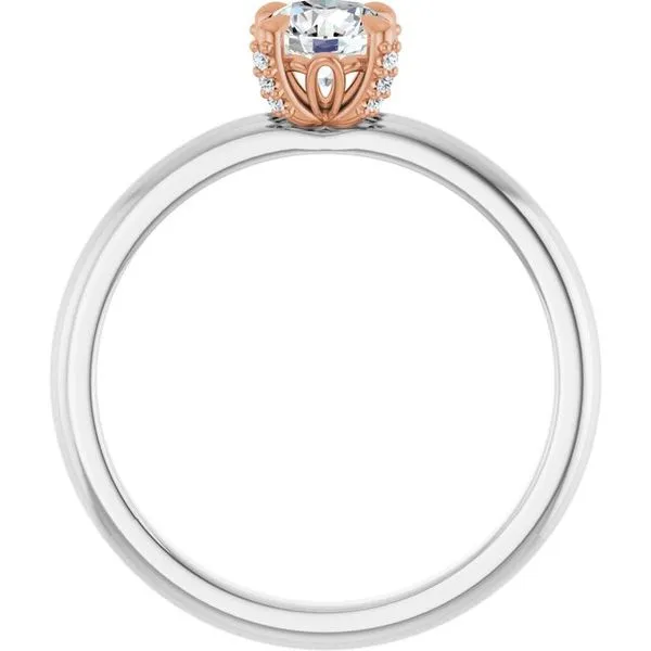 Claw-Prong Accented Engagement Ring Image 2 Jimmy Smith Jewelers Decatur, AL