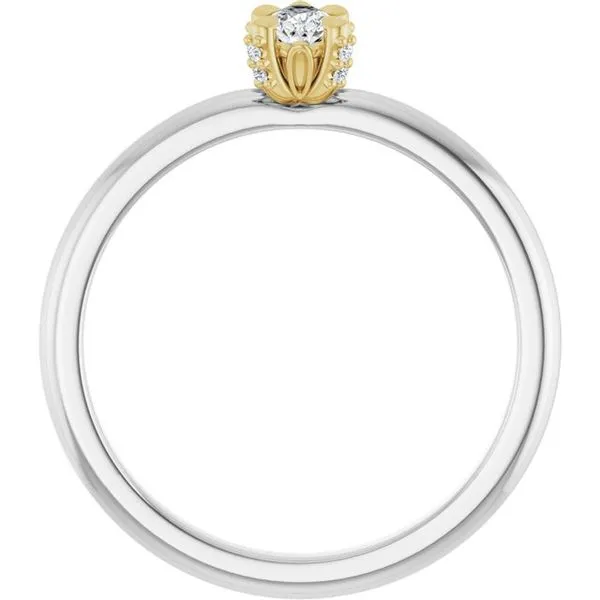 Claw-Prong Accented Engagement Ring Image 2 Shipley's Fine Jewelry Hampstead, MD