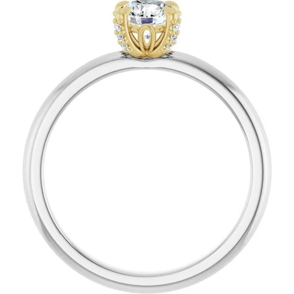 Claw-Prong Accented Engagement Ring Image 2 JF Jones Jewelers Rochester, NY