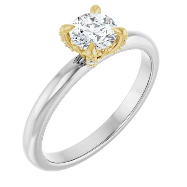 Claw-Prong Accented Engagement Ring Futer Bros Jewelers York, PA