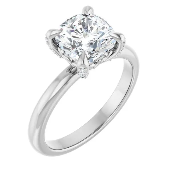Claw-Prong Accented Engagement Ring Shipley's Fine Jewelry Hampstead, MD