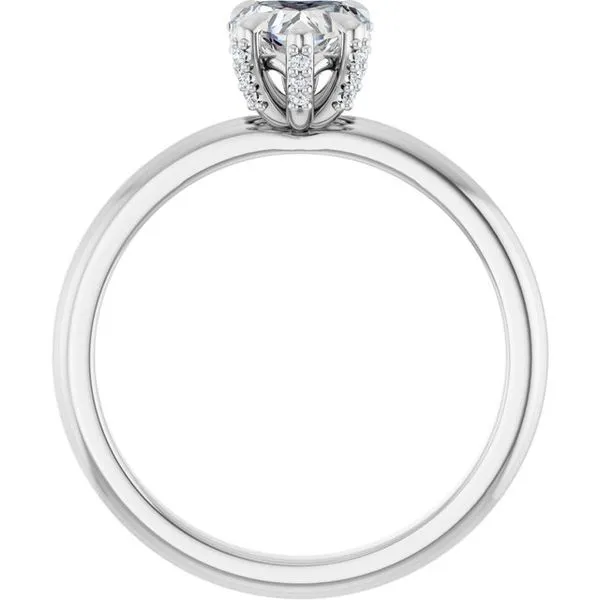 Claw-Prong Accented Engagement Ring Image 2 Mark Jewellers La Crosse, WI