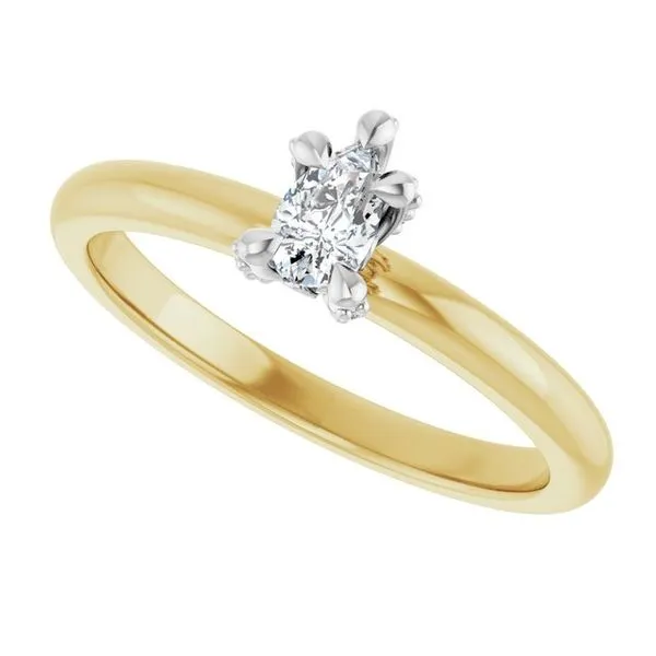 Claw-Prong Accented Engagement Ring Image 5 Michael Szwed Jewelers Longmeadow, MA