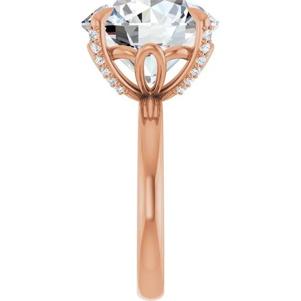 Claw-Prong Accented Engagement Ring Image 4 Raleigh Diamond Fine Jewelry Raleigh, NC