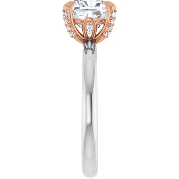 Claw-Prong Accented Engagement Ring Image 4 Futer Bros Jewelers York, PA