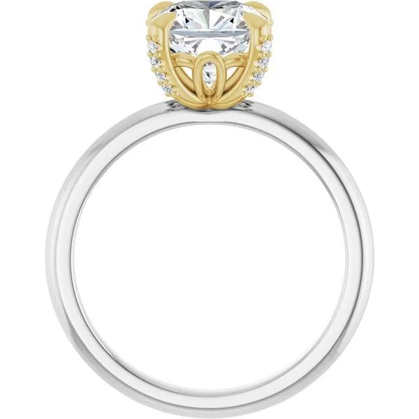 Claw-Prong Accented Engagement Ring Image 2 Northwood Jewelers Northwood, OH