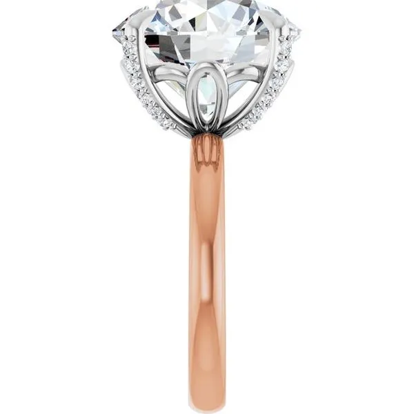 Claw-Prong Accented Engagement Ring Image 4 Raleigh Diamond Fine Jewelry Raleigh, NC