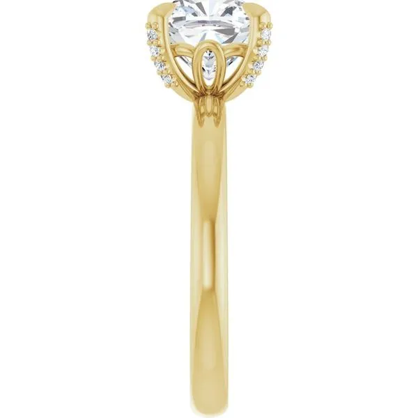 Claw-Prong Accented Engagement Ring Image 4 Shipley's Fine Jewelry Hampstead, MD