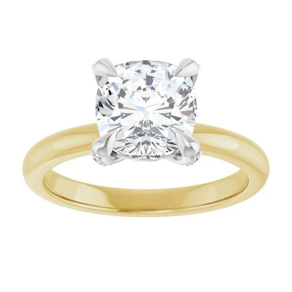 Claw-Prong Accented Engagement Ring Image 3 J. Thomas Jewelers Rochester Hills, MI