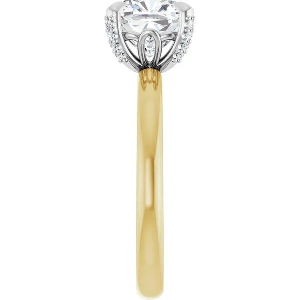 Claw-Prong Accented Engagement Ring Image 4 J. Thomas Jewelers Rochester Hills, MI
