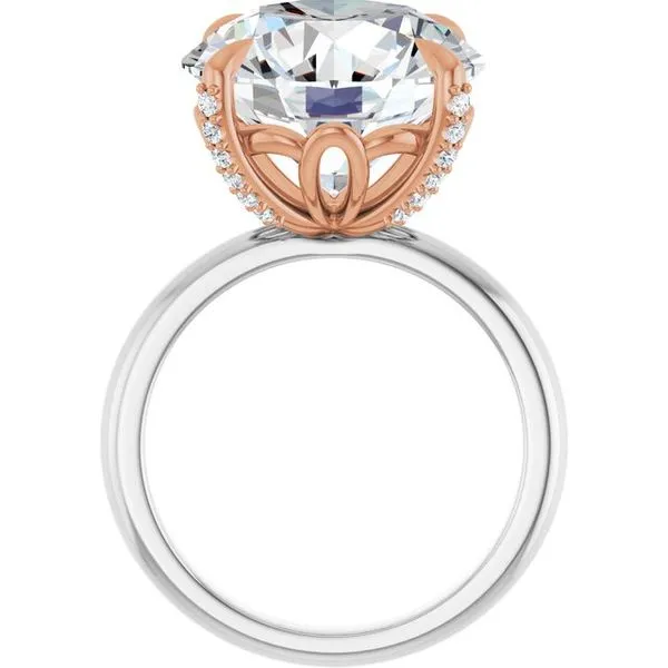 Claw-Prong Accented Engagement Ring Image 2 Mark Jewellers La Crosse, WI