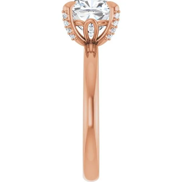 Claw-Prong Accented Engagement Ring Image 4 Shipley's Fine Jewelry Hampstead, MD