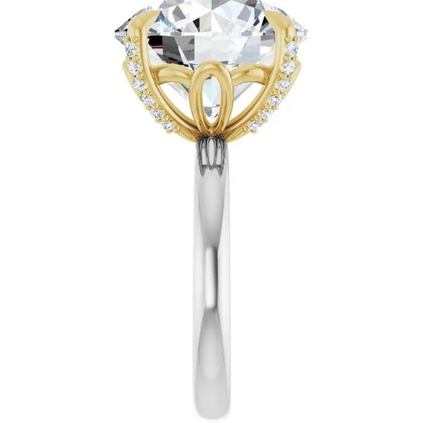 Claw-Prong Accented Engagement Ring Image 4 Morin Jewelers Southbridge, MA