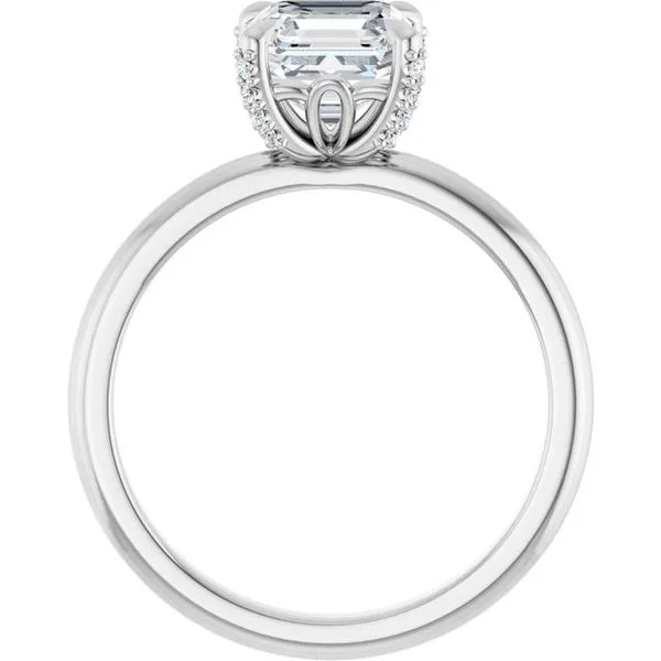 Claw-Prong Accented Engagement Ring Image 2 J. Thomas Jewelers Rochester Hills, MI