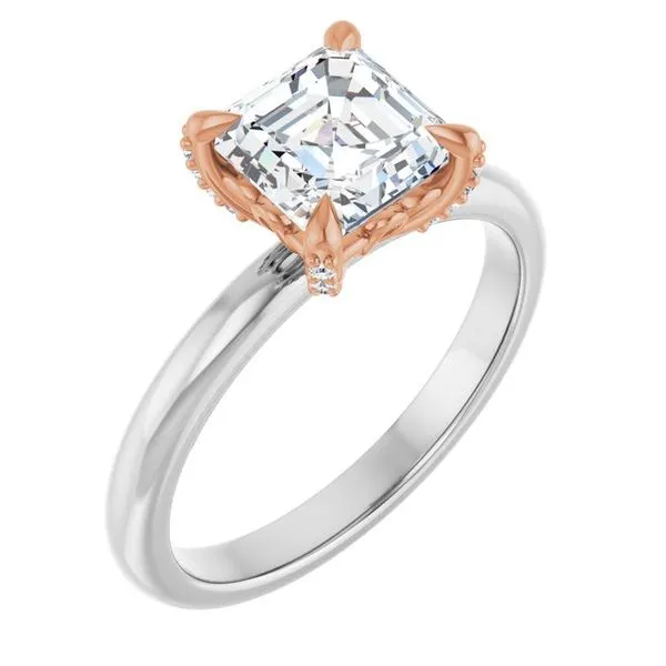 Claw-Prong Accented Engagement Ring