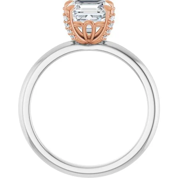 Claw-Prong Accented Engagement Ring Image 2 Futer Bros Jewelers York, PA